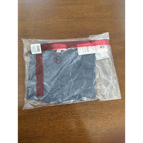 NWT Nordstrom Wildfox Size Small Chrissy V Neck Tee China Blue Short Sleeve New - Picture 2 of 3